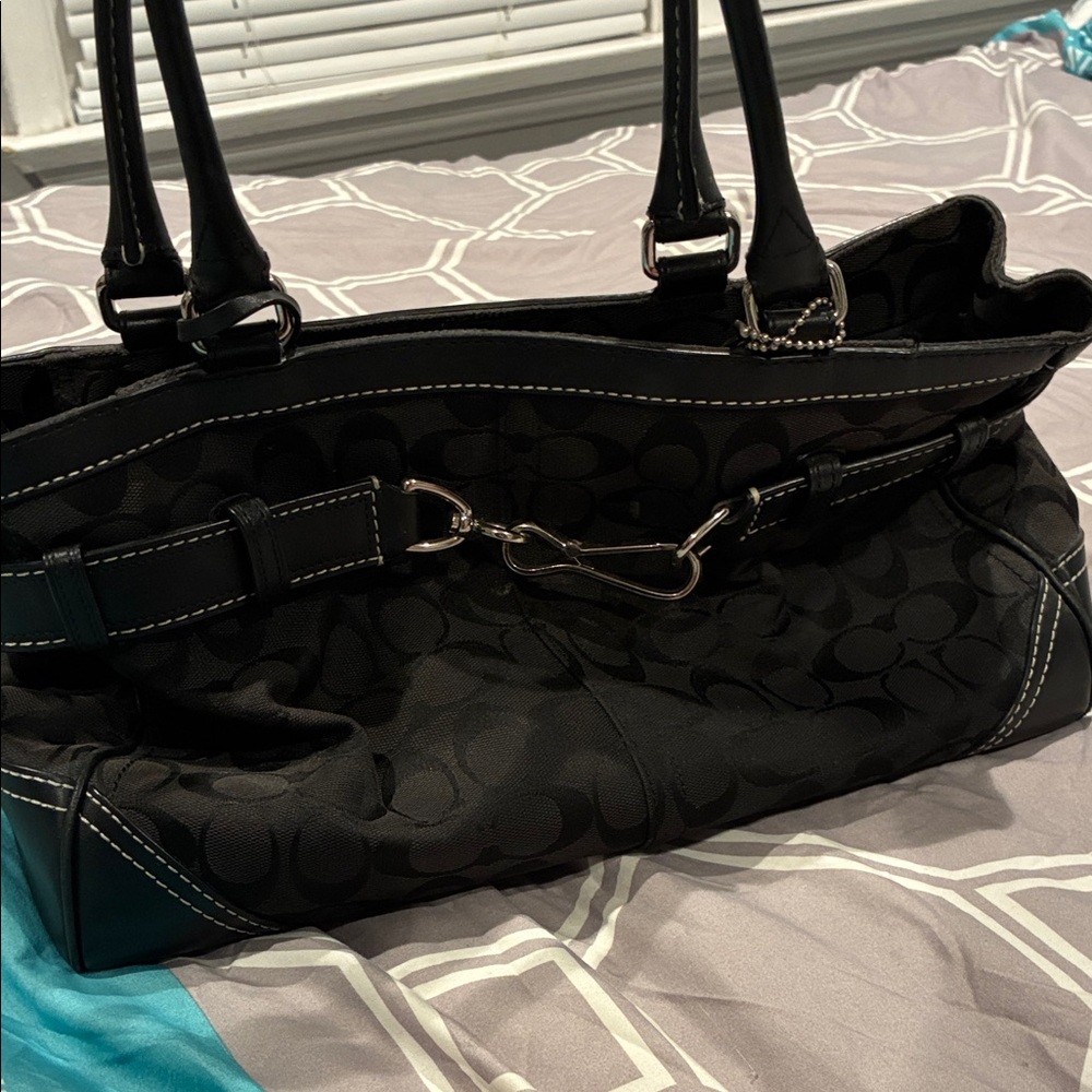 Coach Black Designer Tote Bag